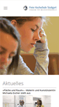 Mobile Screenshot of freie-hochschule-stuttgart.de